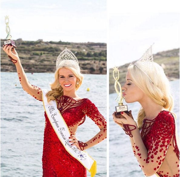 Dubai-based supermodel Lenka Josefiova Crowned Miss European Tourism Queen 2015 