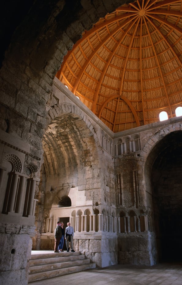 8th century Umayyid Palace at the Citadel, built on Amman's highest point, Jebel al-Qala'a (850m).