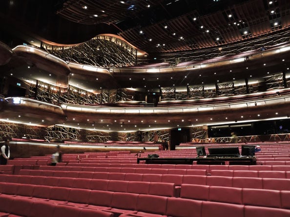 The Dubai Opera auditorium
