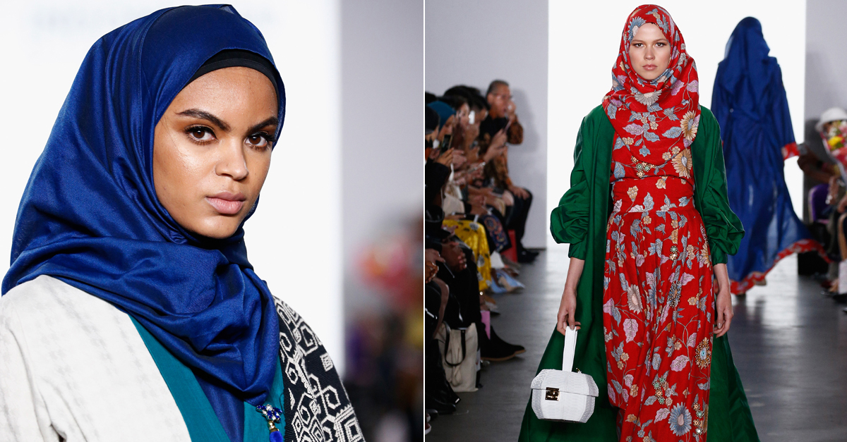 i gang Pointer skruenøgle Hijab style hits the catwalk at New York Fashion Week
