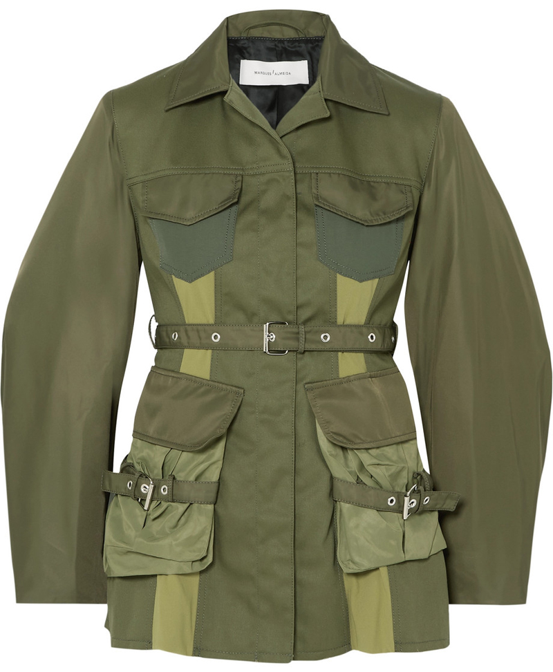 MARQUES' ALMEIDA Paneled shell and drill jacket