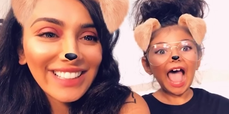 Huda Kattan lets her daughter do her makeup in too-cute video