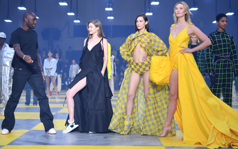 Gigi and Bella Hadid walk Off-White's runway at Paris Fashion Week