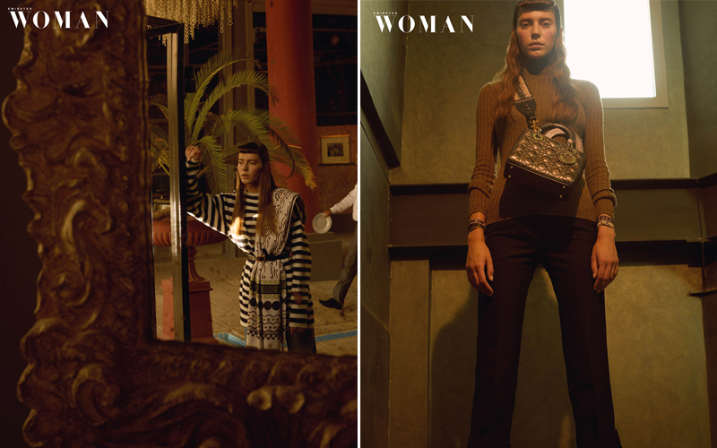 emirates woman editorial dior dubai middle east