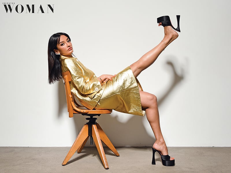 jordanian-shoe-designer-amina-muaddi-cover-emirates-woman-april-2020-interview