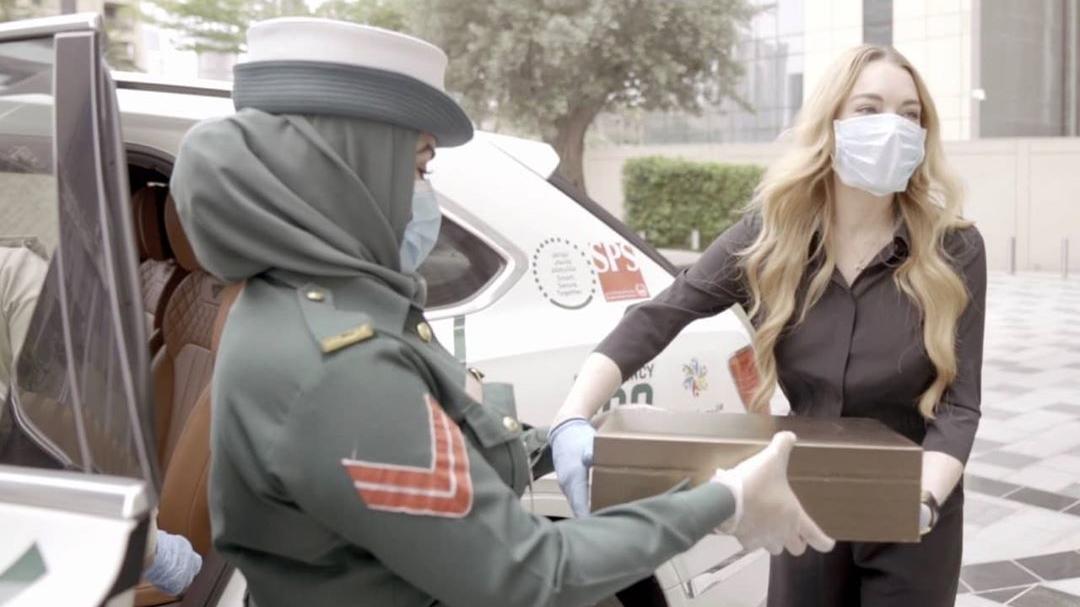 Lindsay Lohan Dubai Police