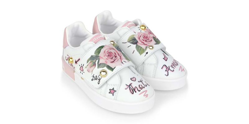 Dolce and gabbana floral sneakers