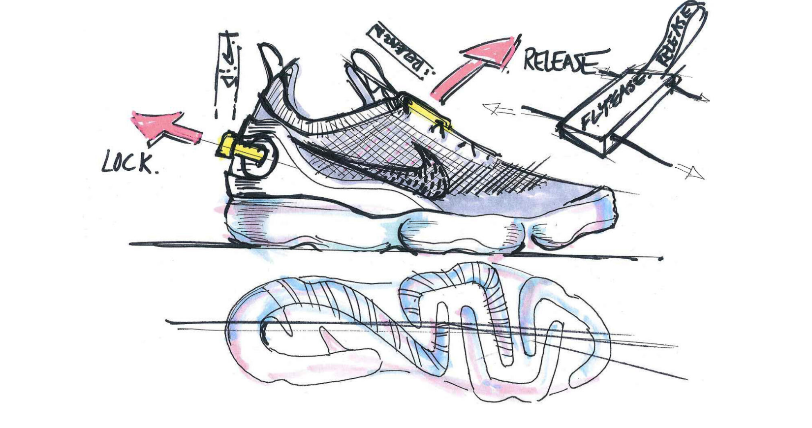 Shoes sneaker outline drawing vector Sneakers drawn in a sketch style  black line sneaker trainers template outline vector Illustration 6426791  Vector Art at Vecteezy