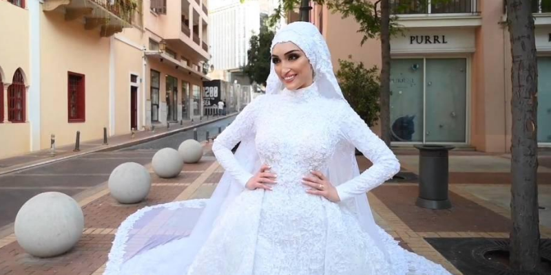 Bride caught in Beirut blast