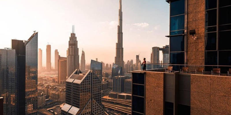 Dubai skyline burj khalifa