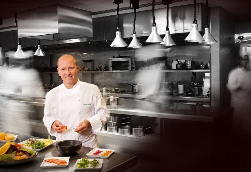 Chef Heinz Beck Kitchen