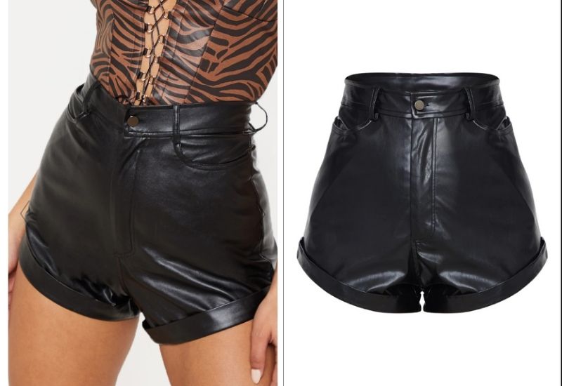 Leather Shorts x PLT