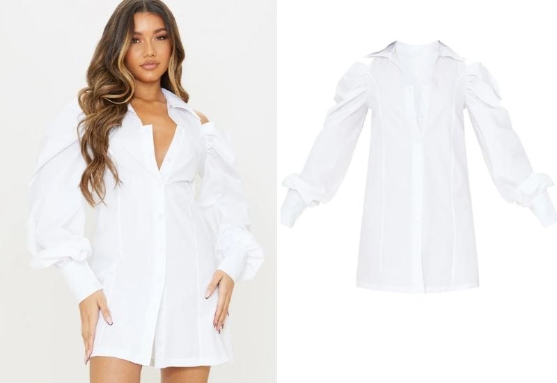 PLT - White Shirt Dress