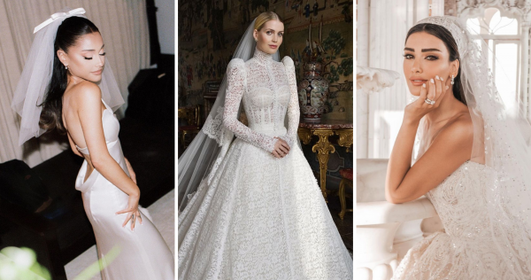 All of the luxe celebrity wedding gowns from 2021 so far – Emirates Woman