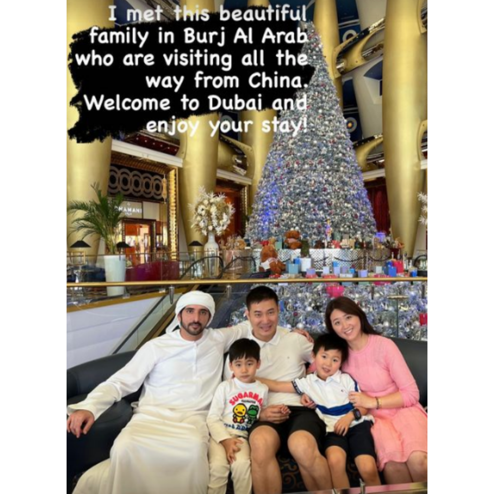 Sheikh Hamdan welcomes family to Dubai