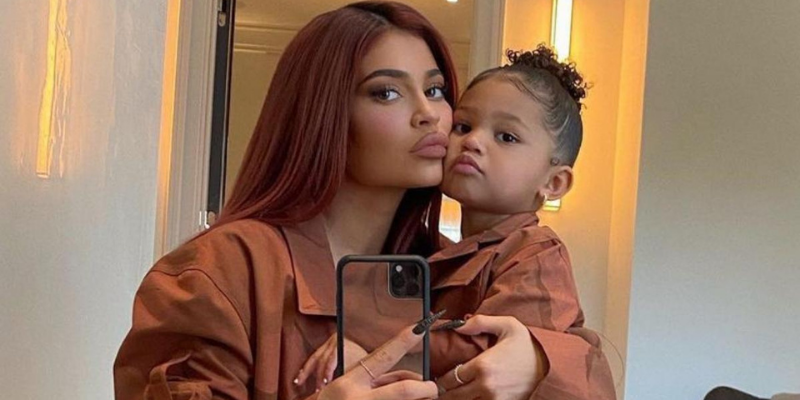 Stormi and Kylie Jenner