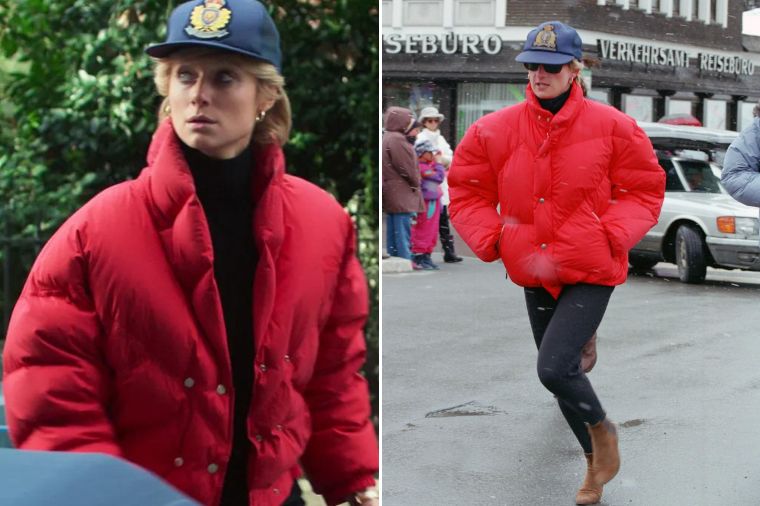 Princess Diana red jacket