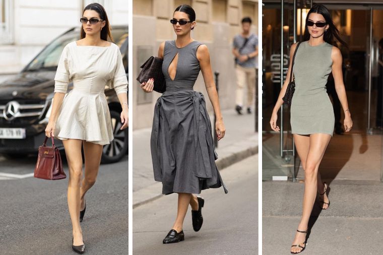 Kendall Jenner Serves Up Two Bottega Veneta Looks In A Day In Paris