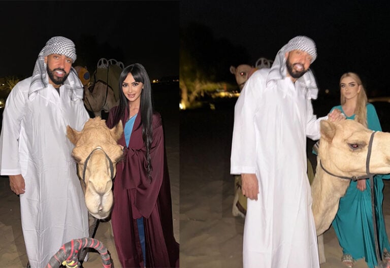 Sheikha Mahra shows French Montana the royal Dubai hospitality UAE