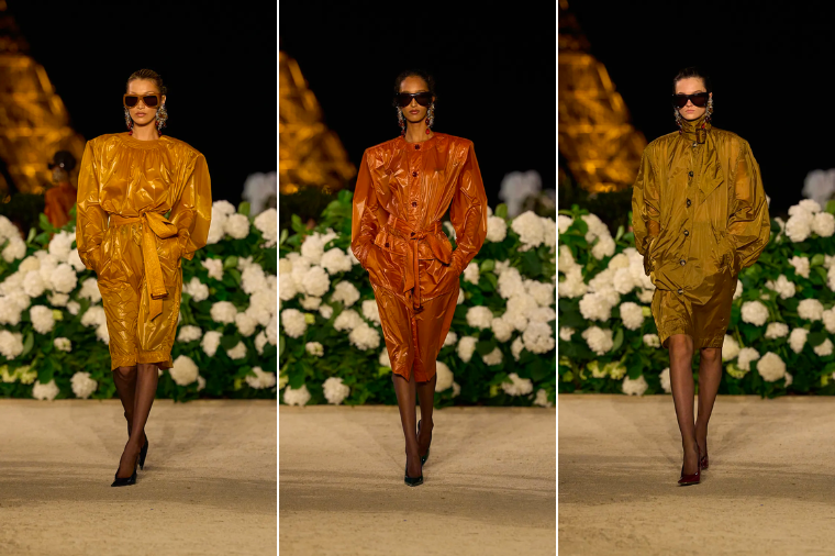 Bella Hadid serves Parisian power play at Saint Laurent’s runway show